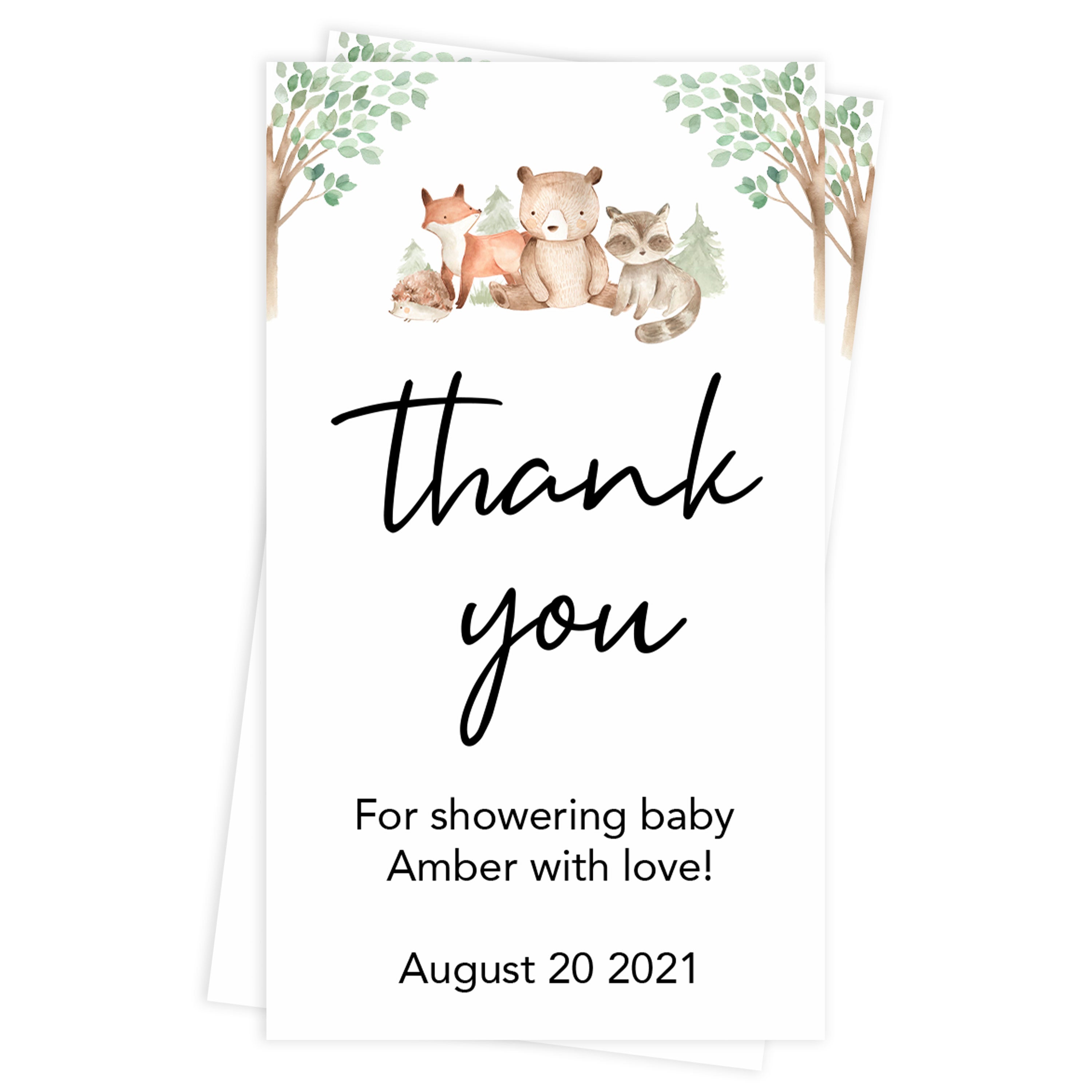 thank you tags, Printable baby shower games, woodland animals baby games, baby shower games, fun baby shower ideas, top baby shower ideas, woodland baby shower, baby shower games, fun woodland animals baby shower ideas