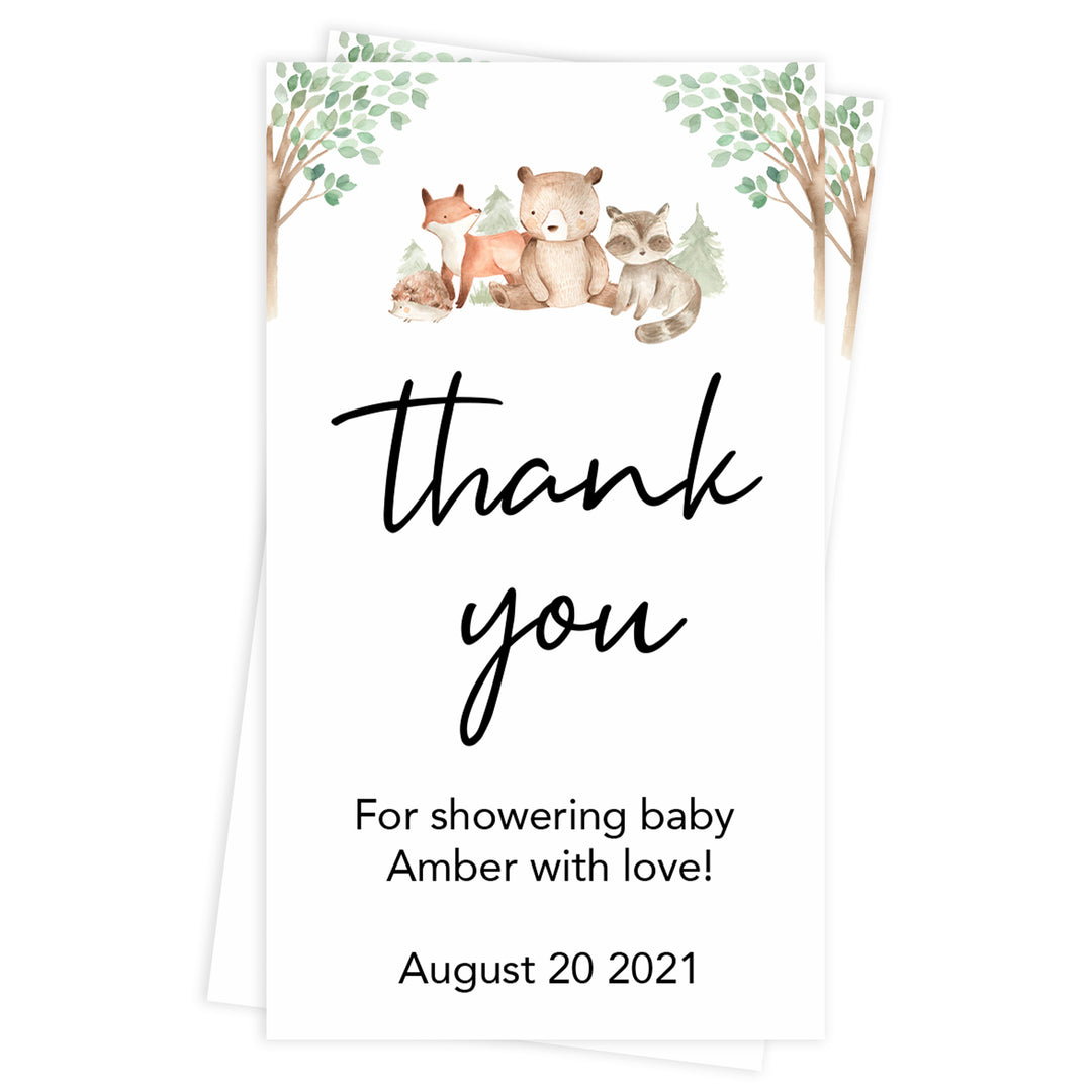 thank you tags, Printable baby shower games, woodland animals baby games, baby shower games, fun baby shower ideas, top baby shower ideas, woodland baby shower, baby shower games, fun woodland animals baby shower ideas