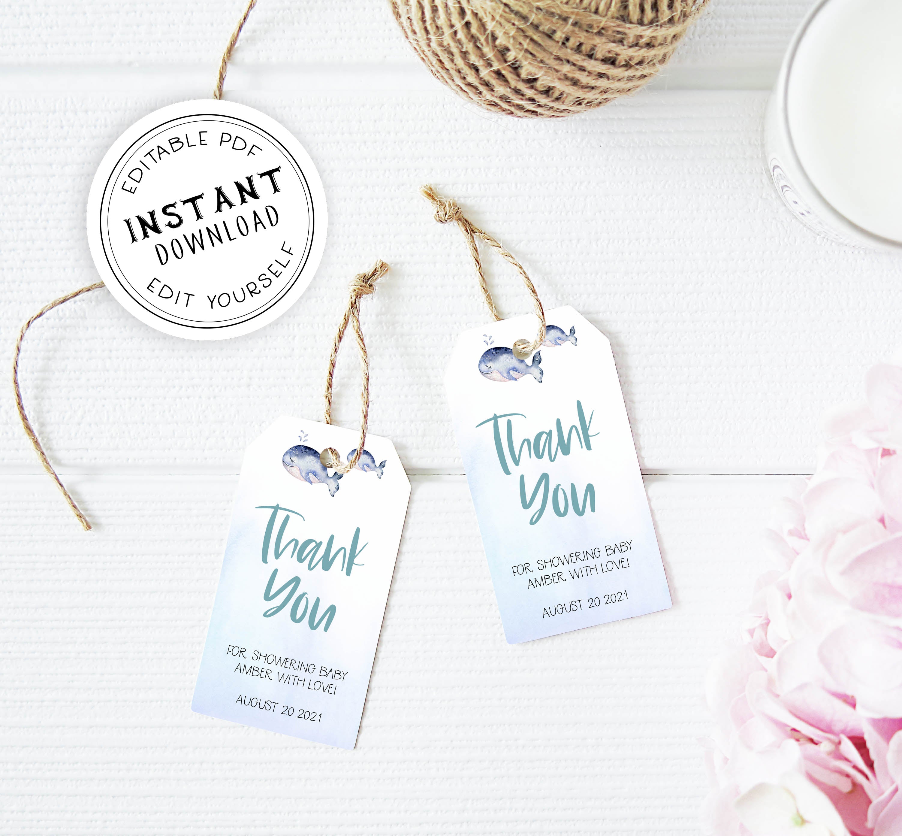 editable thank you tags, Printable baby shower games, whale baby games, baby shower games, fun baby shower ideas, top baby shower ideas, whale baby shower, baby shower games, fun whale baby shower ideas