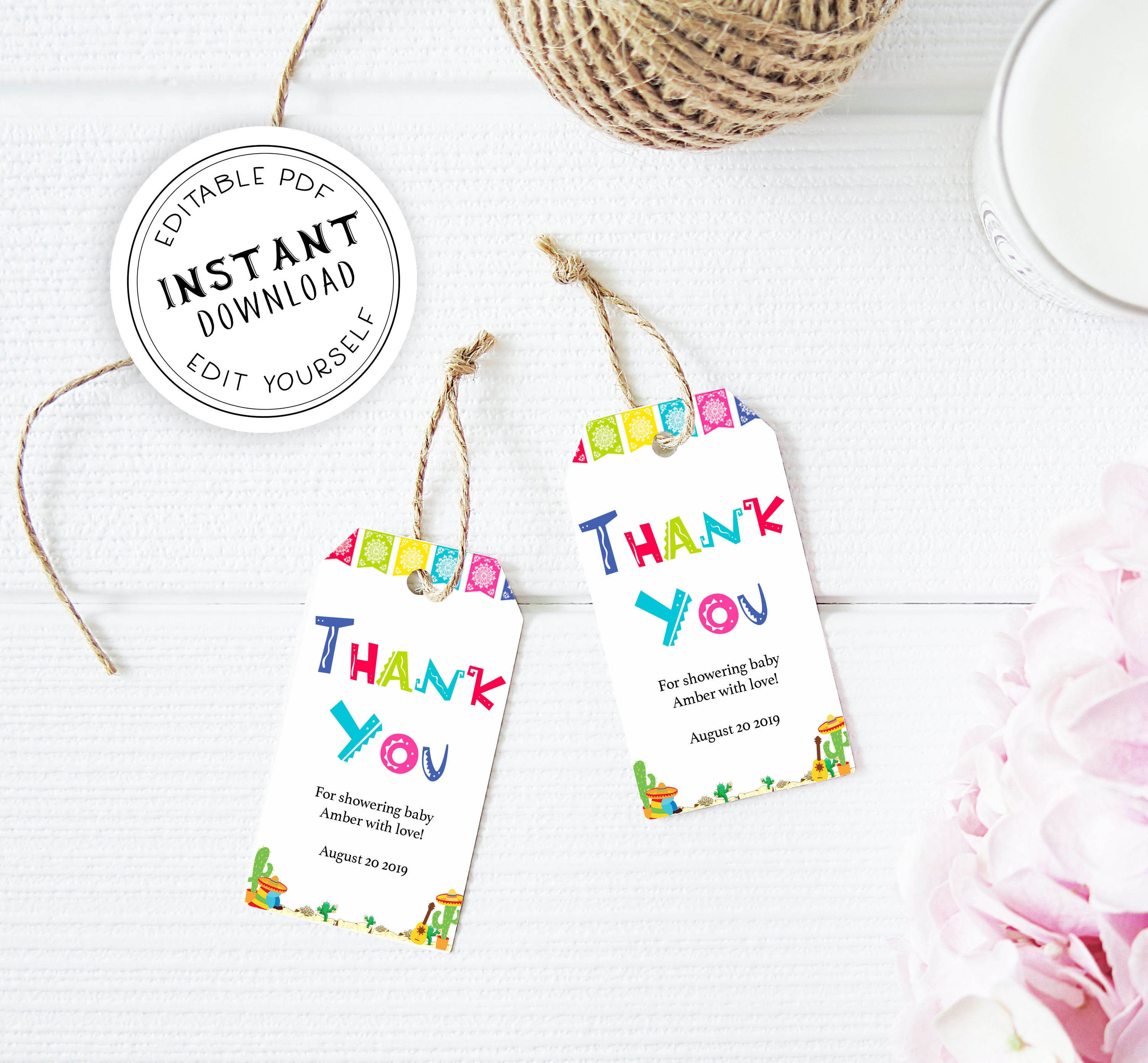 editable baby thank you tags, printable baby thank you tags,  Printable baby shower games, Mexican fiesta fun baby games, baby shower games, fun baby shower ideas, top baby shower ideas, fiesta shower baby shower, fiesta baby shower ideas