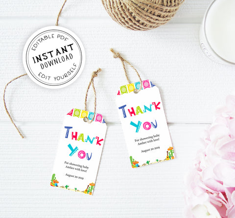 editable baby thank you tags, printable baby thank you tags,  Printable baby shower games, Mexican fiesta fun baby games, baby shower games, fun baby shower ideas, top baby shower ideas, fiesta shower baby shower, fiesta baby shower ideas