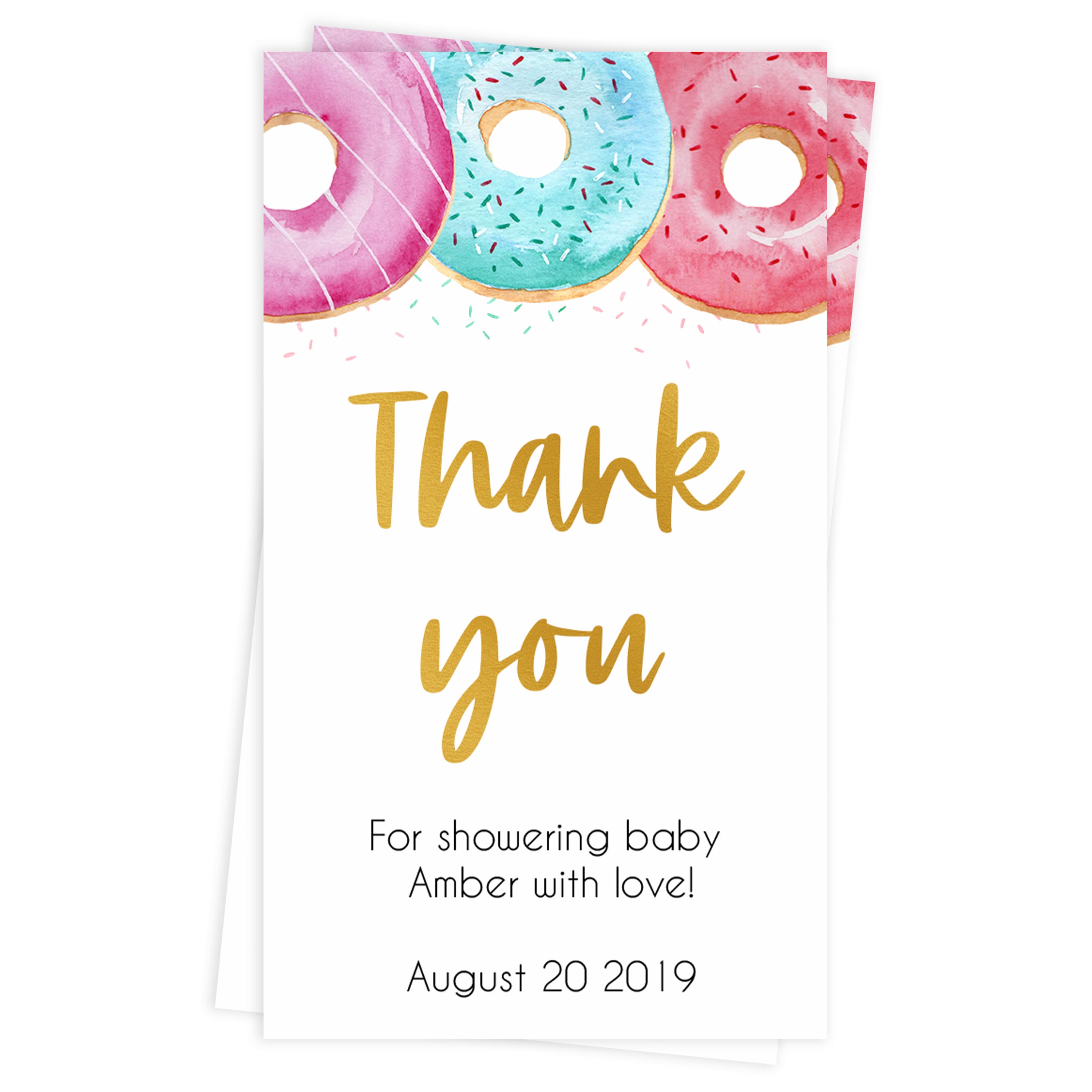 editable thank you tags, baby thank you tags, Printable baby shower games, donut baby games, baby shower games, fun baby shower ideas, top baby shower ideas, donut sprinkles baby shower, baby shower games, fun donut baby shower ideas