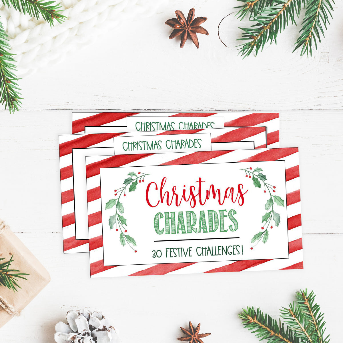 Christmas Charades Game - Christmas