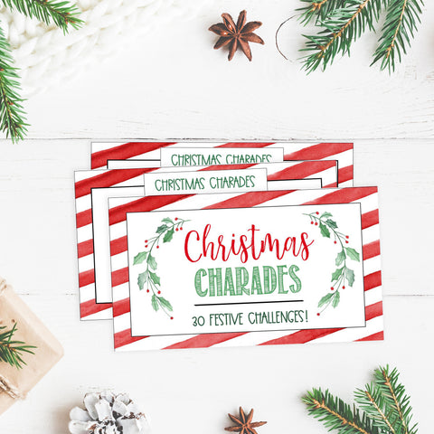 Christmas Charades Game - Christmas