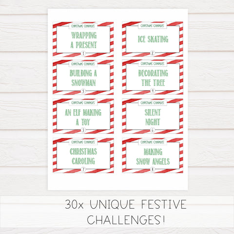 Christmas Charades Game - Christmas