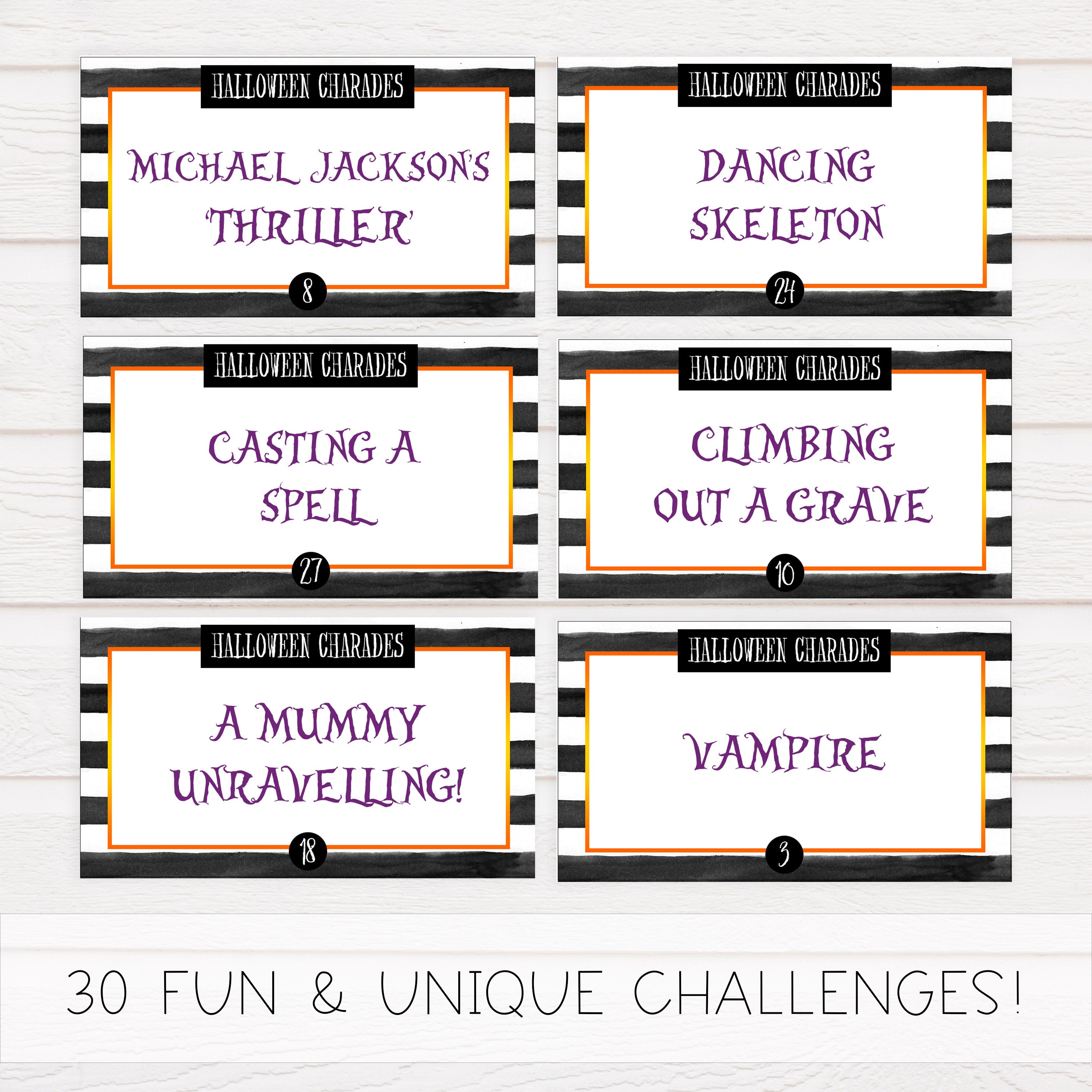 halloween charades game, halloween party games, halloween games, fun halloween games, kids halloween games