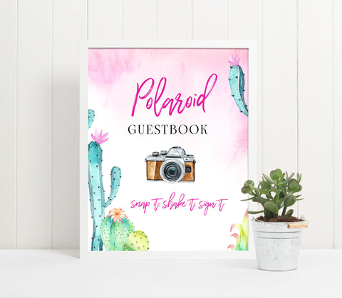 Polaroid Guestbook Sign - Fiesta