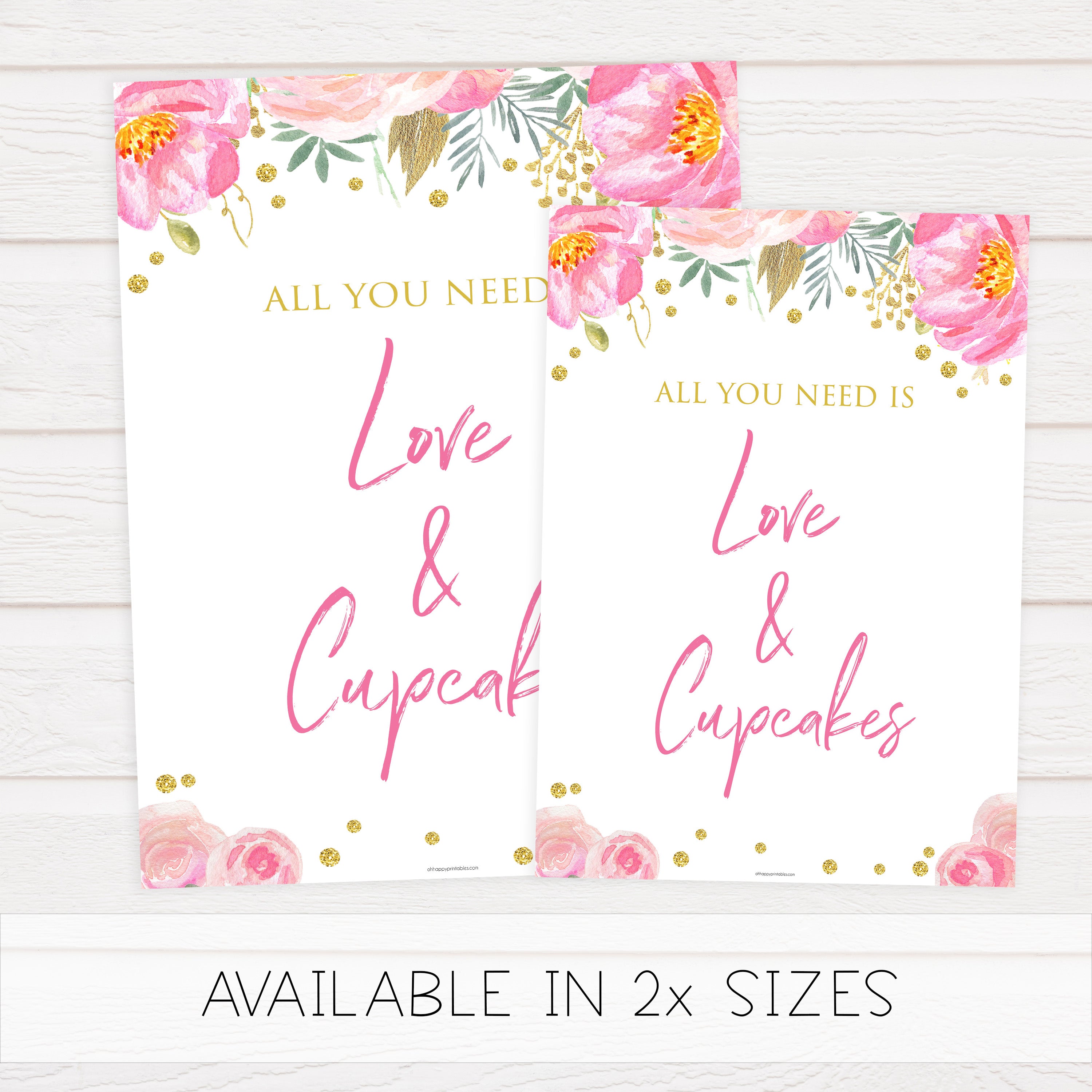 love and cupcakes, printable bridal shower games, blush floral bridal shower games, fun bridal shower games