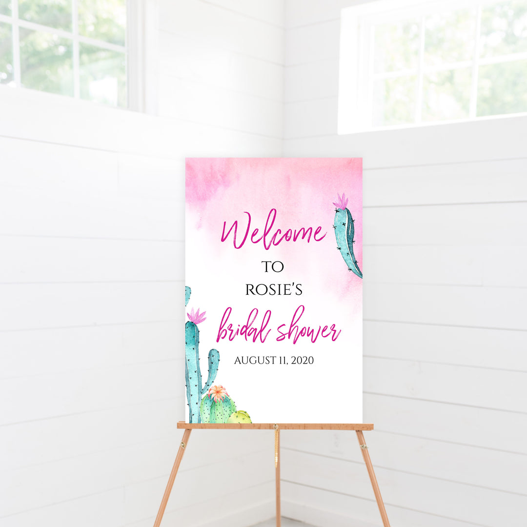 Editable Bridal Shower Welcome Sign - Fiesta