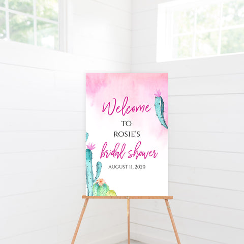 Editable Bridal Shower Welcome Sign - Fiesta