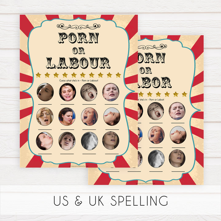 Circus labor or porn, porn or labour baby shower games, circus baby games, carnival baby games, printable baby games, fun baby games, popular baby games, carnival baby shower, carnival theme