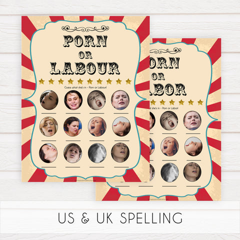 Circus labor or porn, porn or labour baby shower games, circus baby games, carnival baby games, printable baby games, fun baby games, popular baby games, carnival baby shower, carnival theme