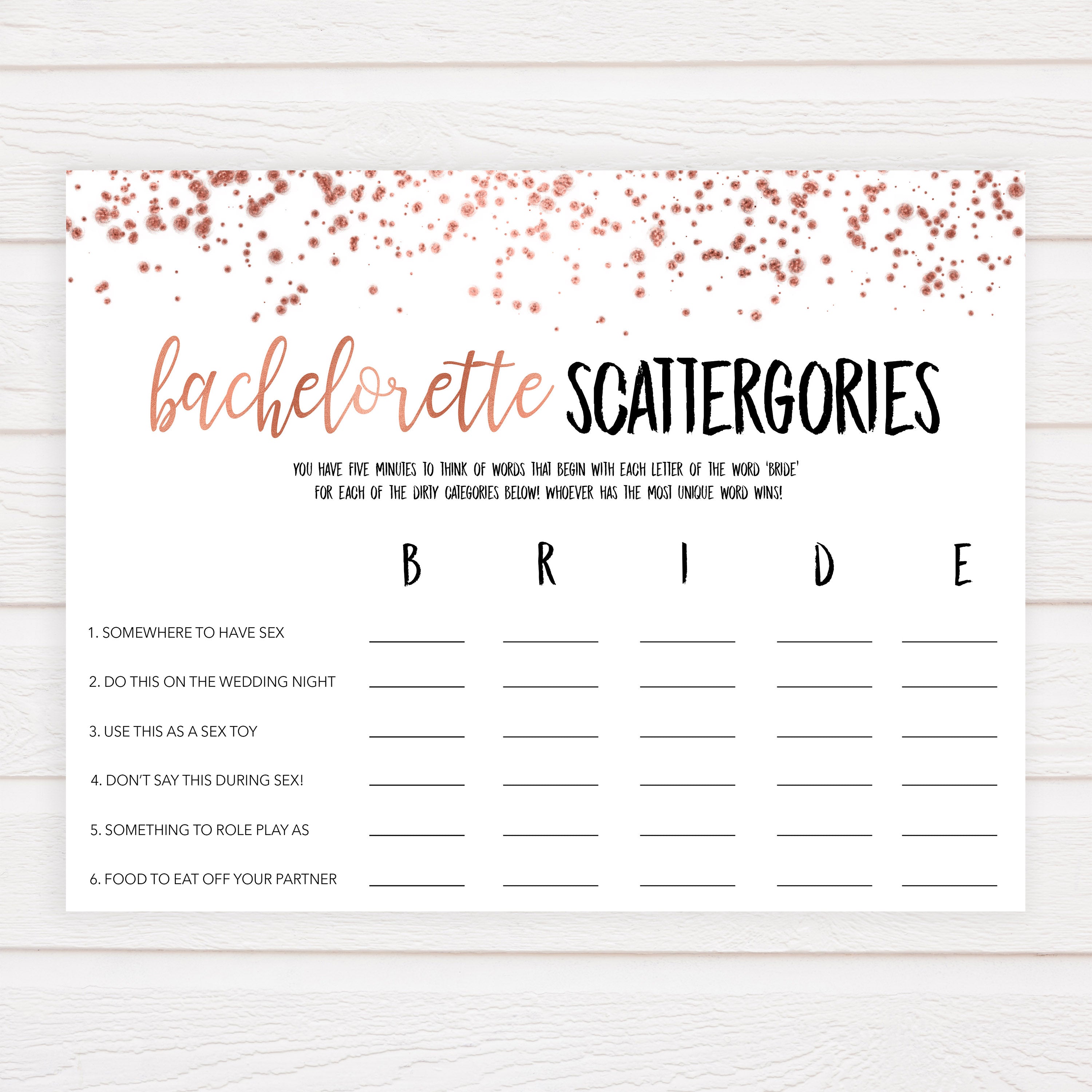 Rose gold bachelorette games, bachelorette sentences, bachelorette games, bridal shower games, top 10 baby games, fun bachelorette games, top bridal games, rose gold games