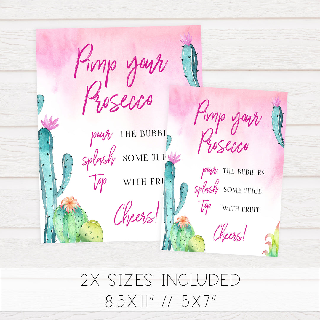 Pimp your Prosecco Sign - Fiesta