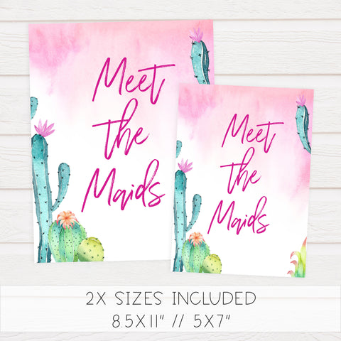 Meet the Maids Sign - Fiesta