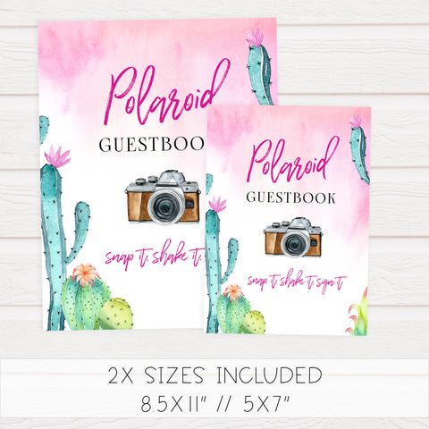 Polaroid Guestbook Sign - Fiesta