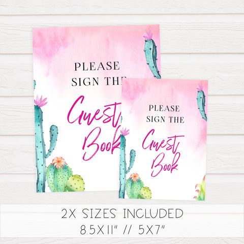 Sign our Guestbook Sign - Fiesta