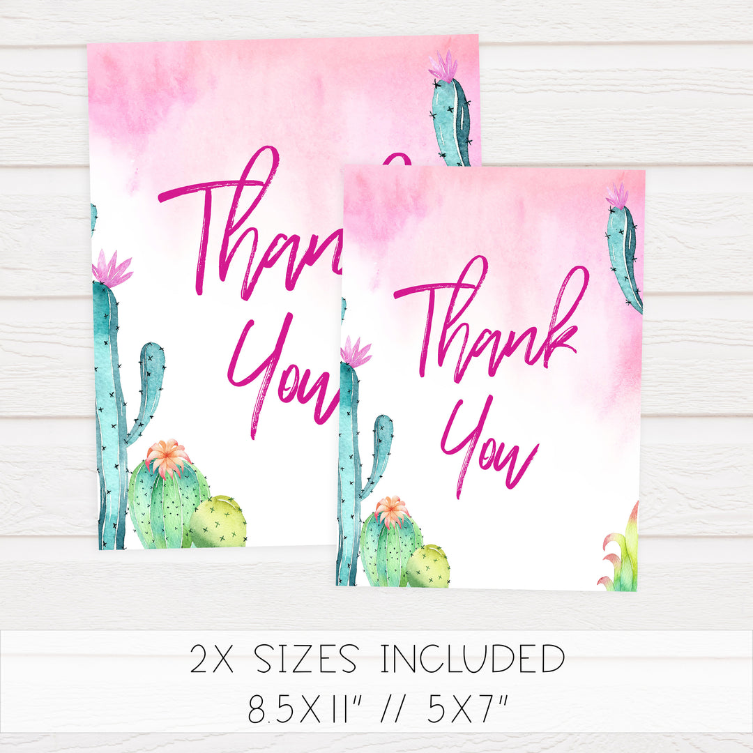 Thank You Table Sign - Fiesta