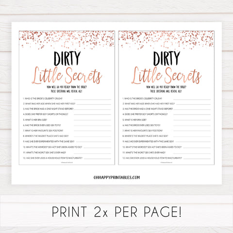 Rose gold bachelorette games, dirty little secrets, bachelorette games, bridal shower games, top 10 baby games, fun bachelorette games, top bridal games, rose gold games
