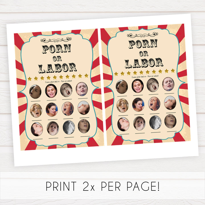 Circus labor or porn, porn or labour baby shower games, circus baby games, carnival baby games, printable baby games, fun baby games, popular baby games, carnival baby shower, carnival theme
