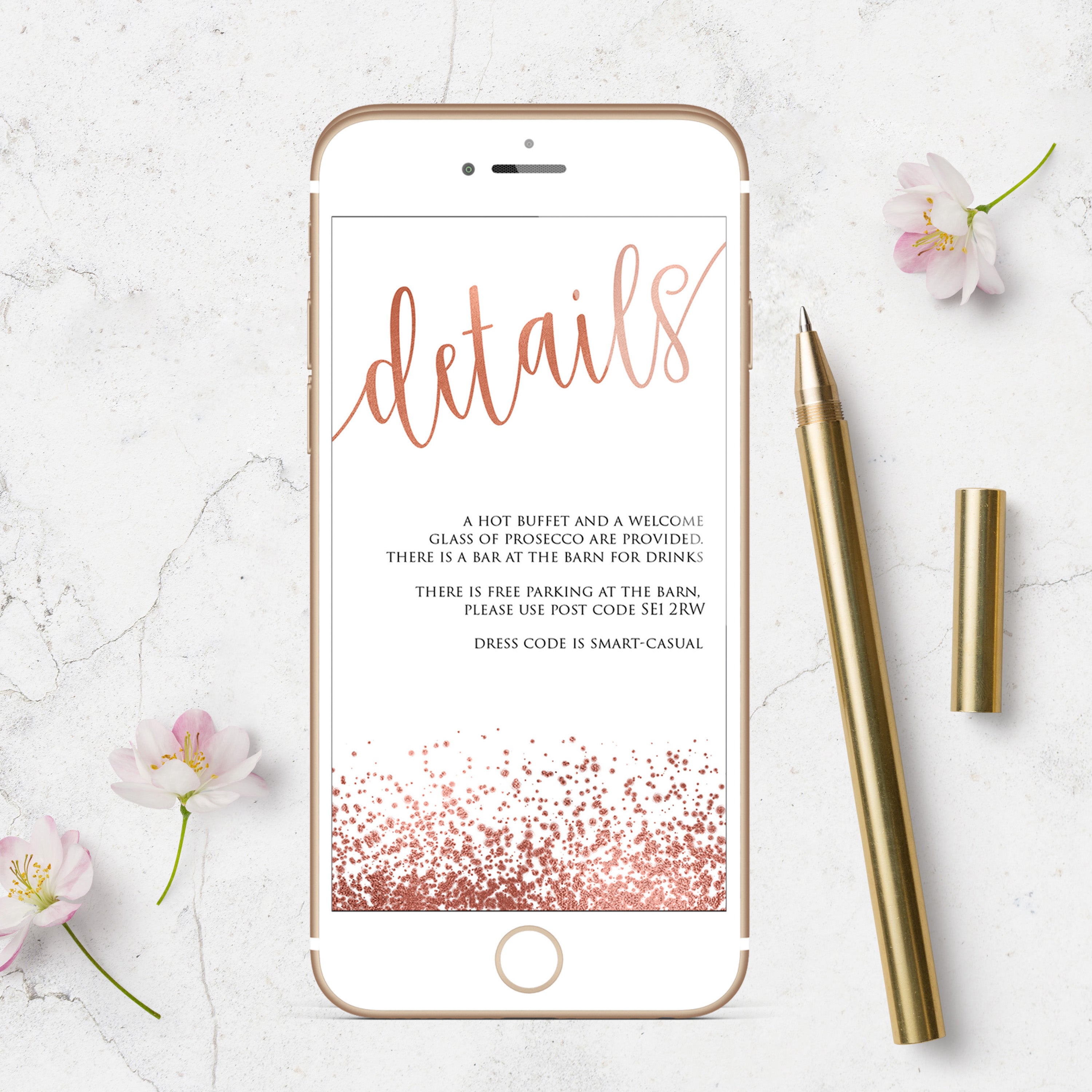 pop the rose bridal shower invite, editable bridal shower invite, rose gold bridal shower invite, bridal invite