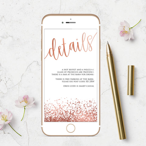 pop the rose bridal shower invite, editable bridal shower invite, rose gold bridal shower invite, bridal invite