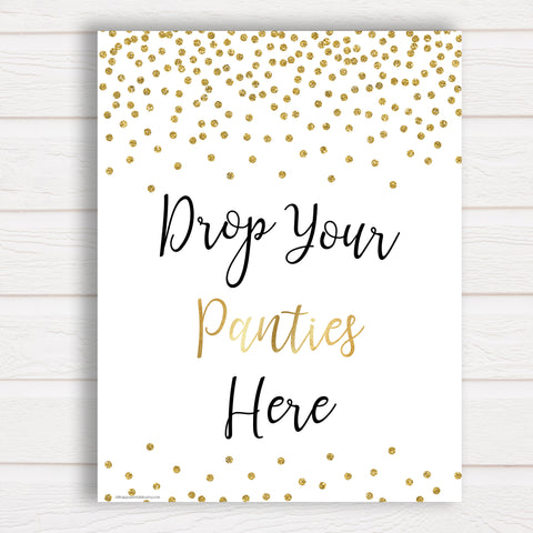 Drop Your Panties Game - Gold Foil