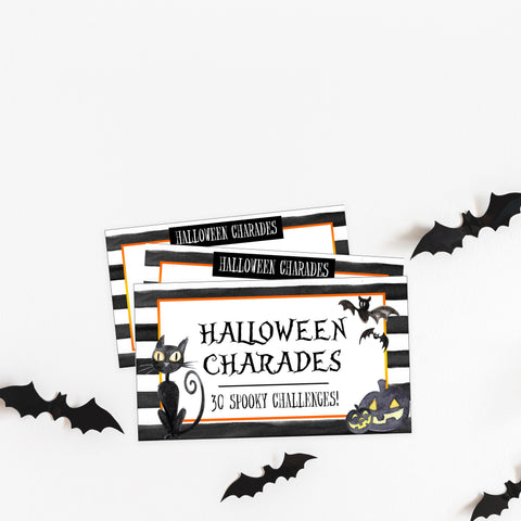 halloween charades game, halloween party games, halloween games, fun halloween games, kids halloween games