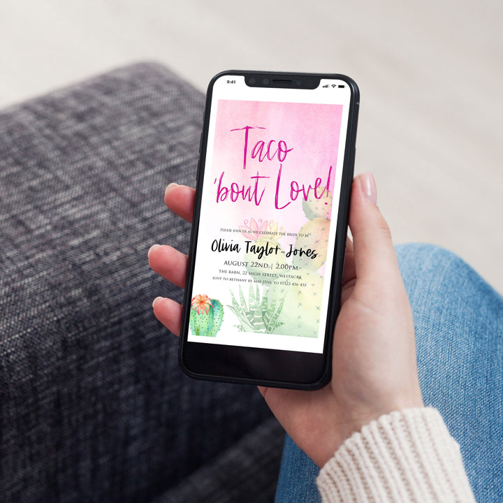 editable fiesta bridal shower, taco bridal shower invitation, editable bridal shower invitation, final fiesta bridal shower invitation