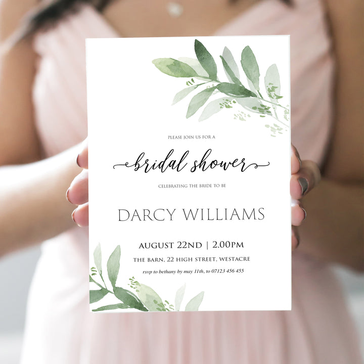 editable bridal shower invite, bridal shower invitation, greenery bridal shower invite, mobile invites, editable bridal shower invite, corjl bridal invite, bachelorette party invite