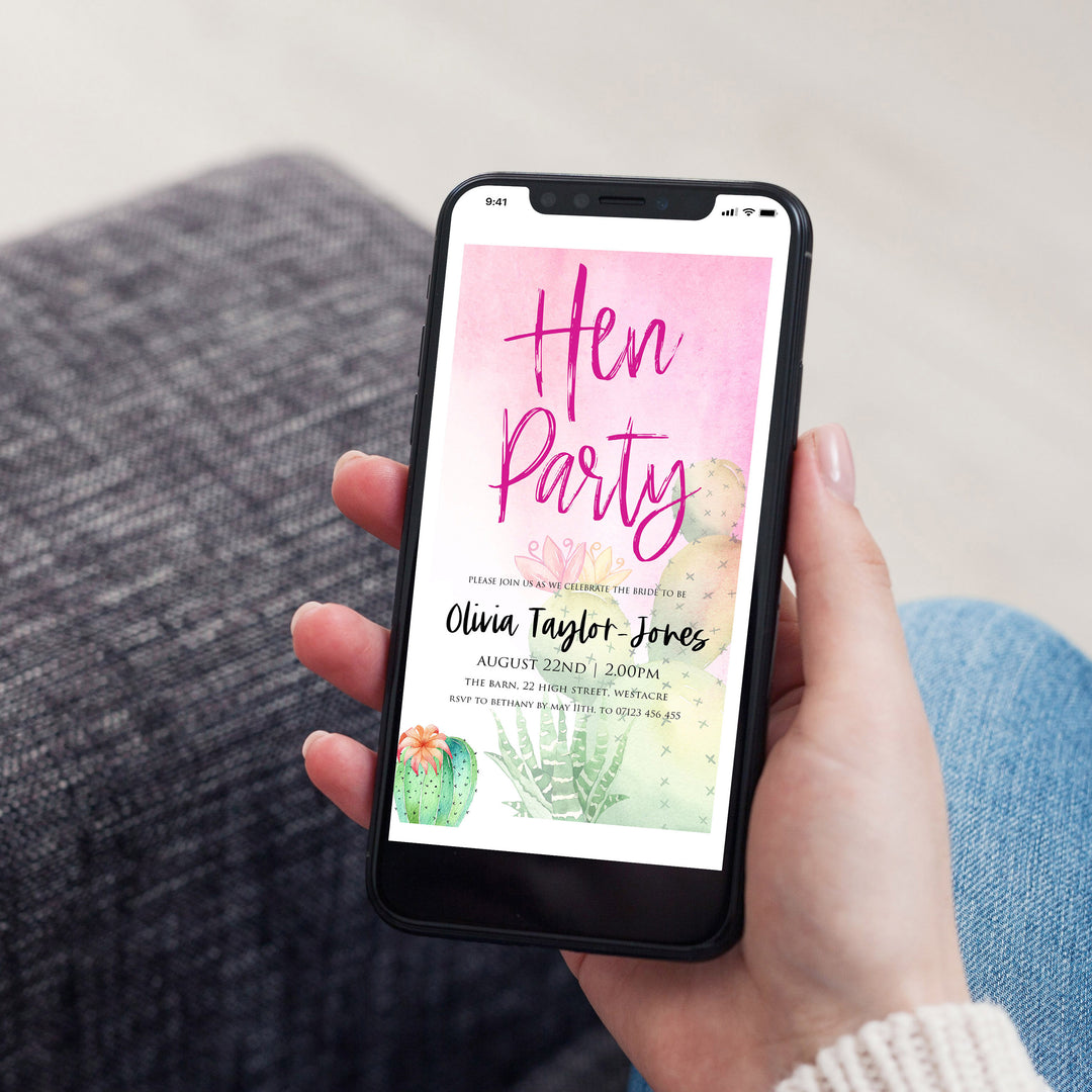 editable fiesta hen party invitation, editable bridal shower invitations, hen party invitations, fiesta bridal shower invitations