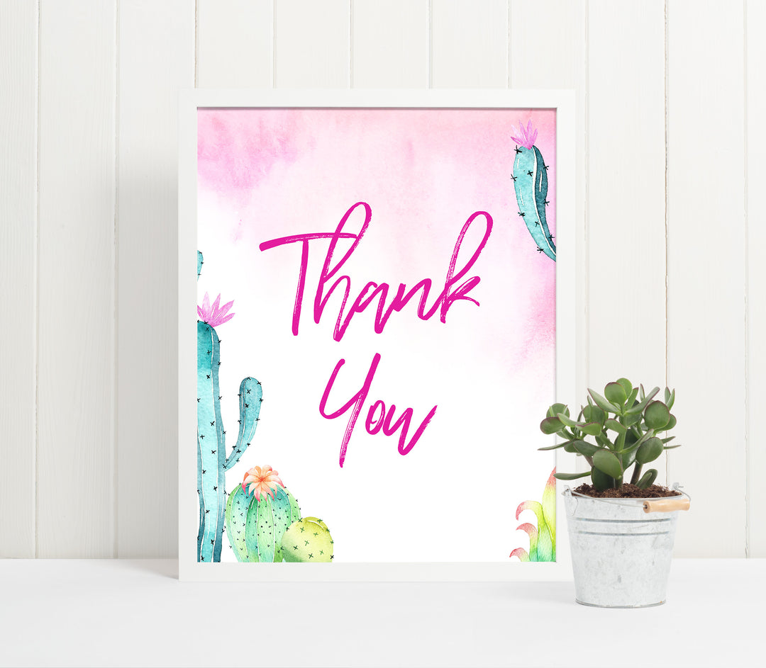 Thank You Table Sign - Fiesta