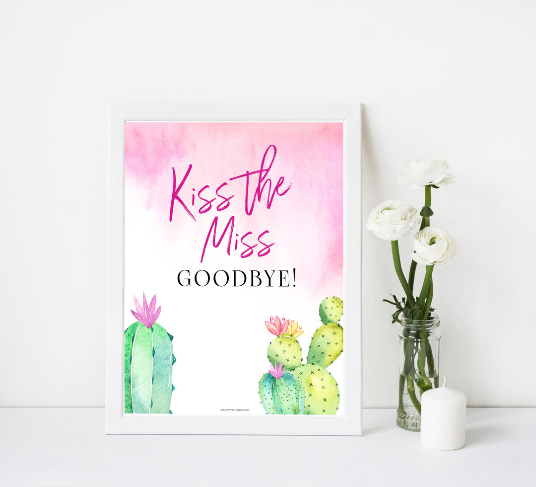 Kiss the Miss Goodbye Print - Fiesta