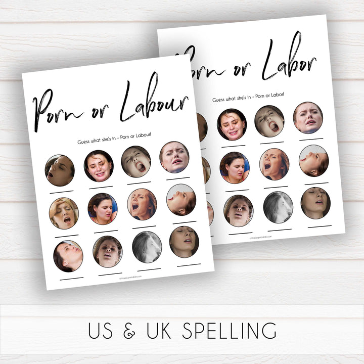 porn or labour baby game, labor or porn baby games, baby bump or beer belly baby games, funny baby games, popular baby games, hilarious baby gamestwin baby shower games, porn or labour, baby bump or beer belly, gender neutral baby games