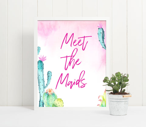 Meet the Maids Sign - Fiesta