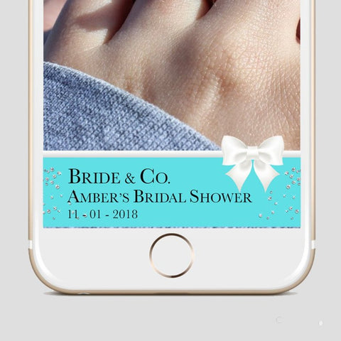 Tiffany & Co Bridal shower snapchat filter