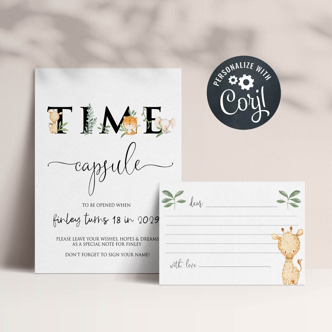 editable wild one time capsule keepsake, first birthday time capsule keepsake, printable time capsule keepsake, first birthday ideas, where the wild ones are keepsake