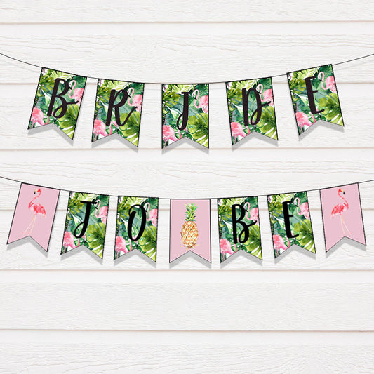 Tropical Bridal Shower Bunting