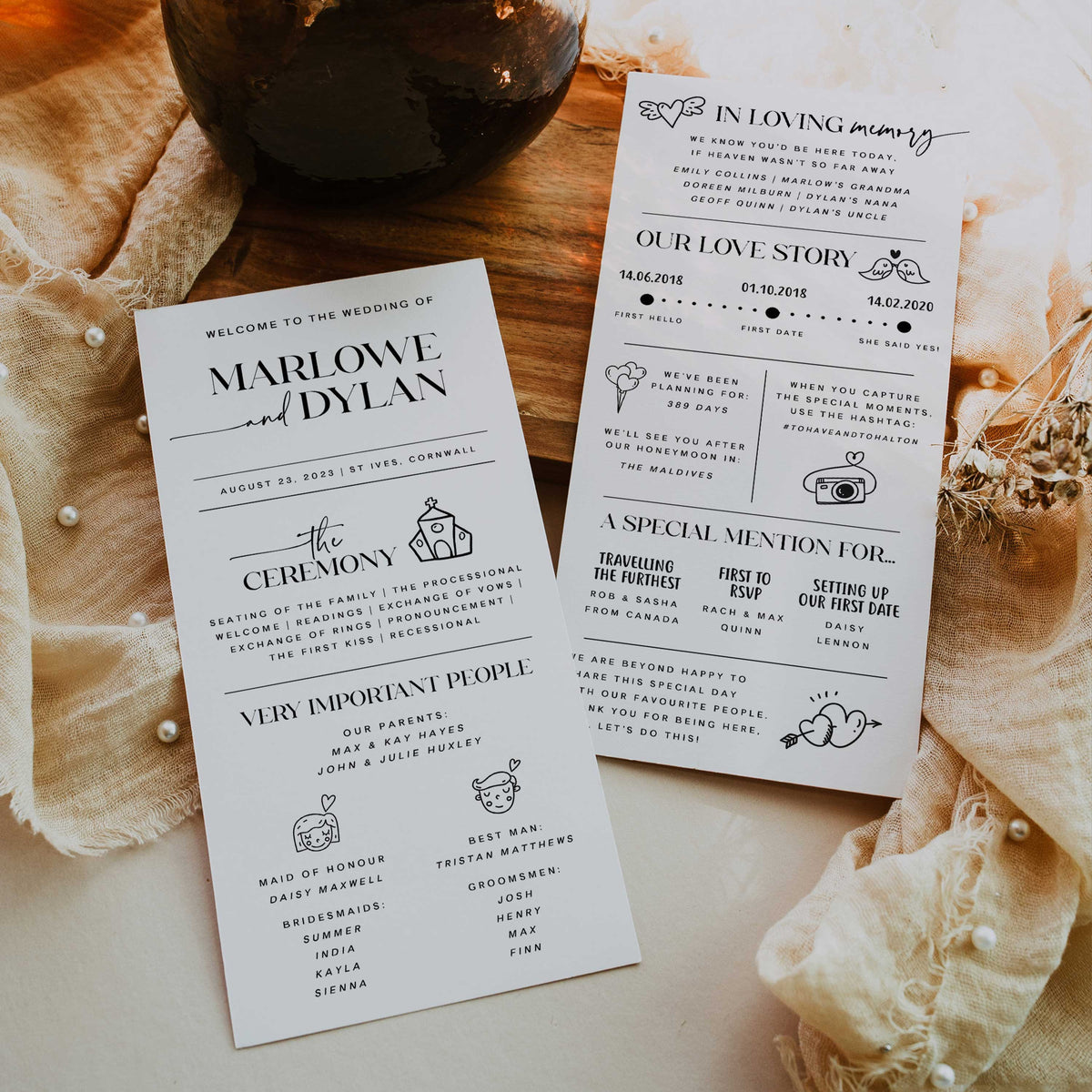 wedding infographic program, printable wedding templates, editable wedding templates, graphic wedding program