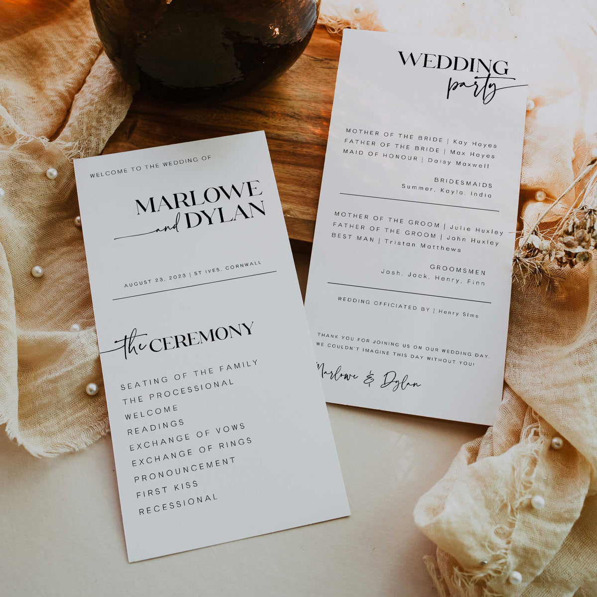 Wedding Program Simple Layout Simple wedding programs 60 photos - Astyledwedding.com