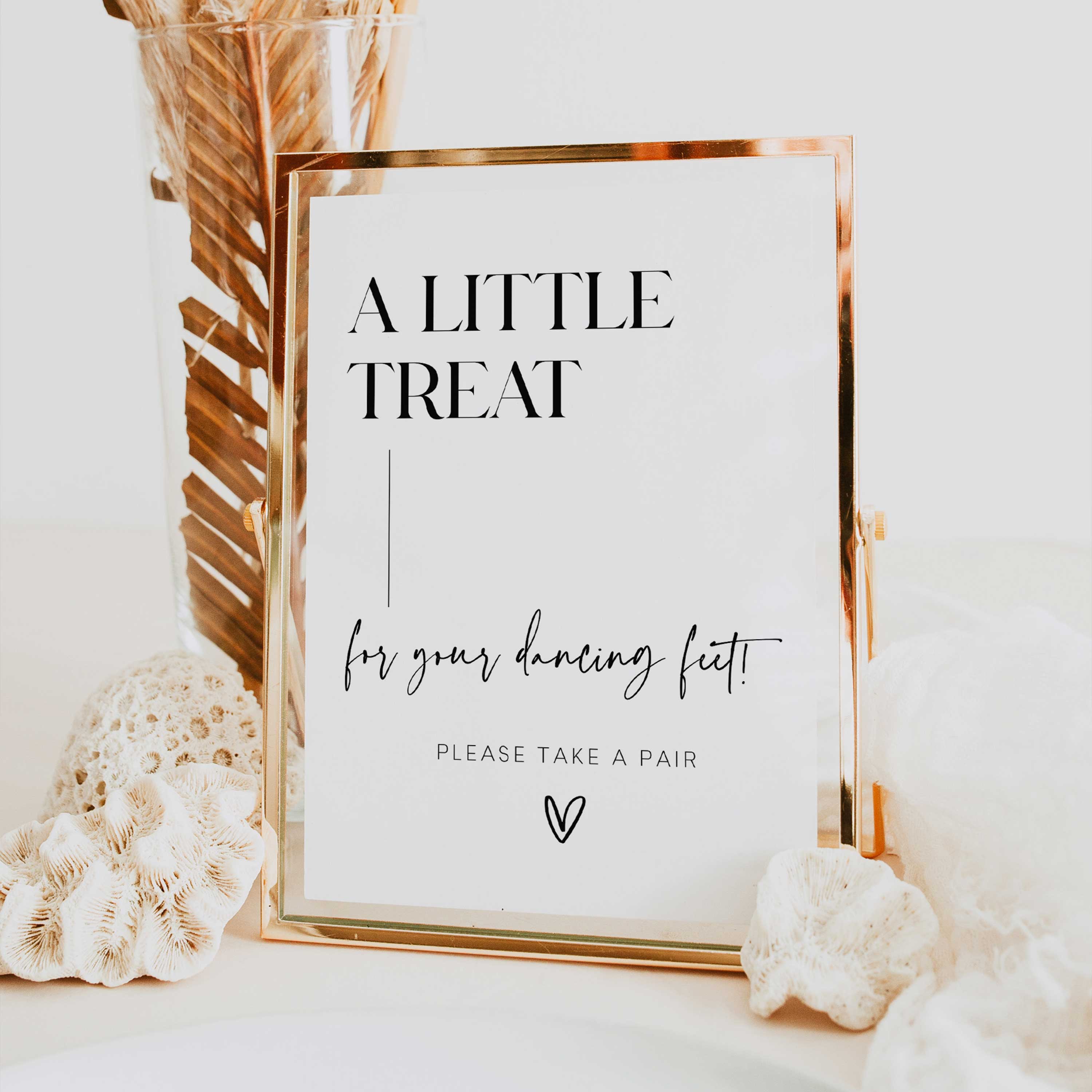Modern Dancing Feet Wedding Table Sign | On The Day Stationery ...