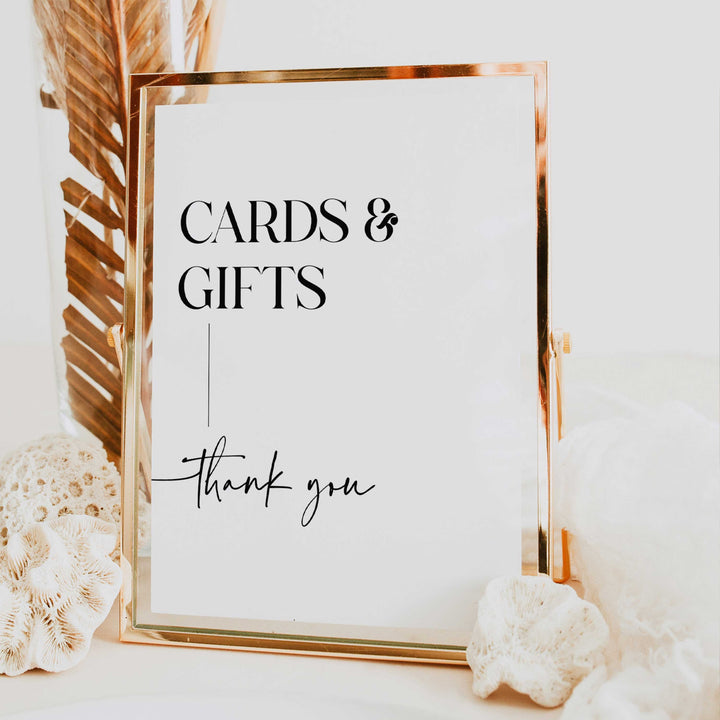 cards and gifts table sign, printable wedding table signs, modern wedding table signs, wedding table decor