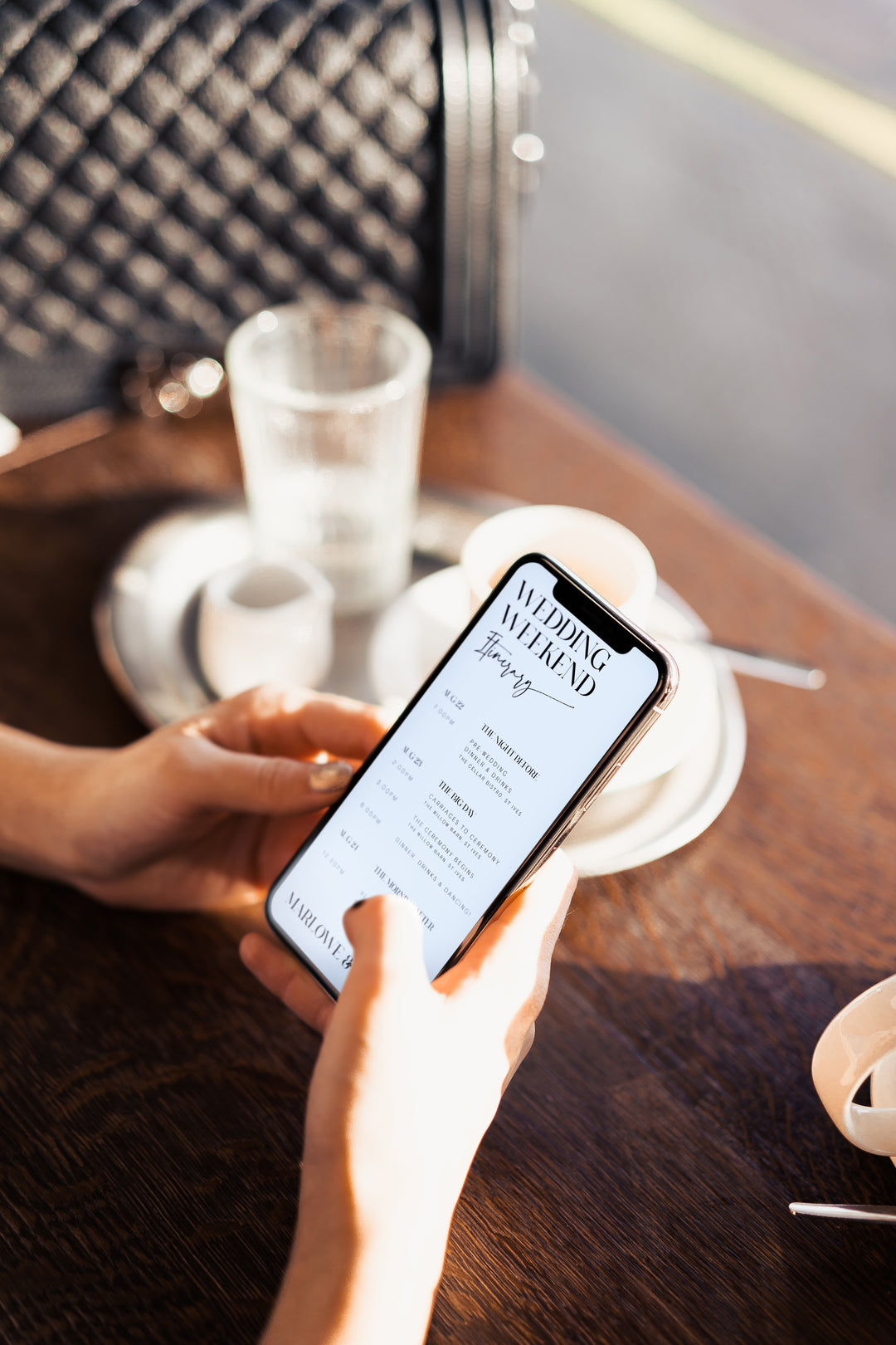 editable weekend wedding itinerary, mobile wedding itinerary, diy wedding stationery, mobile wedding stationery 