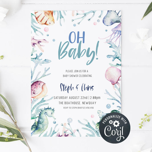 editable whale baby shower invitations, printable whale baby shower invitations, whale baby shower theme
