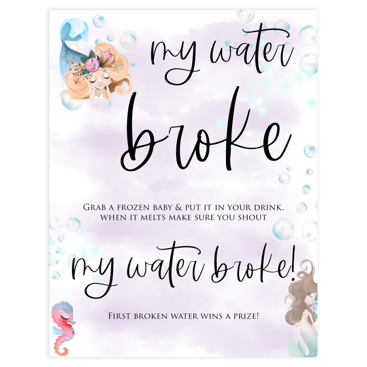 my waters broke baby games, Printable baby shower games, little mermaid baby games, baby shower games, fun baby shower ideas, top baby shower ideas, little mermaid baby shower, baby shower games, pink hearts baby shower ideas