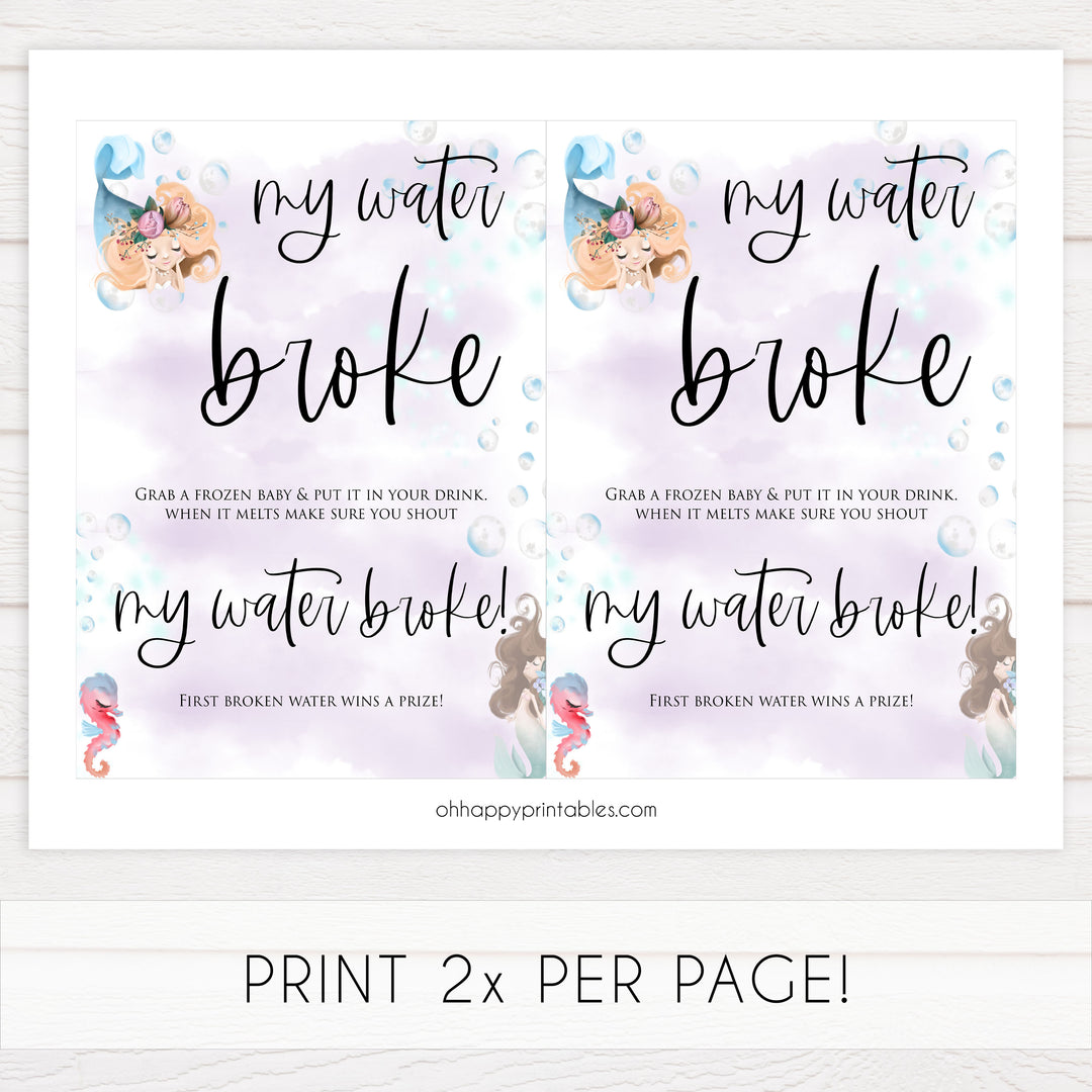 my waters broke baby games, Printable baby shower games, little mermaid baby games, baby shower games, fun baby shower ideas, top baby shower ideas, little mermaid baby shower, baby shower games, pink hearts baby shower ideas