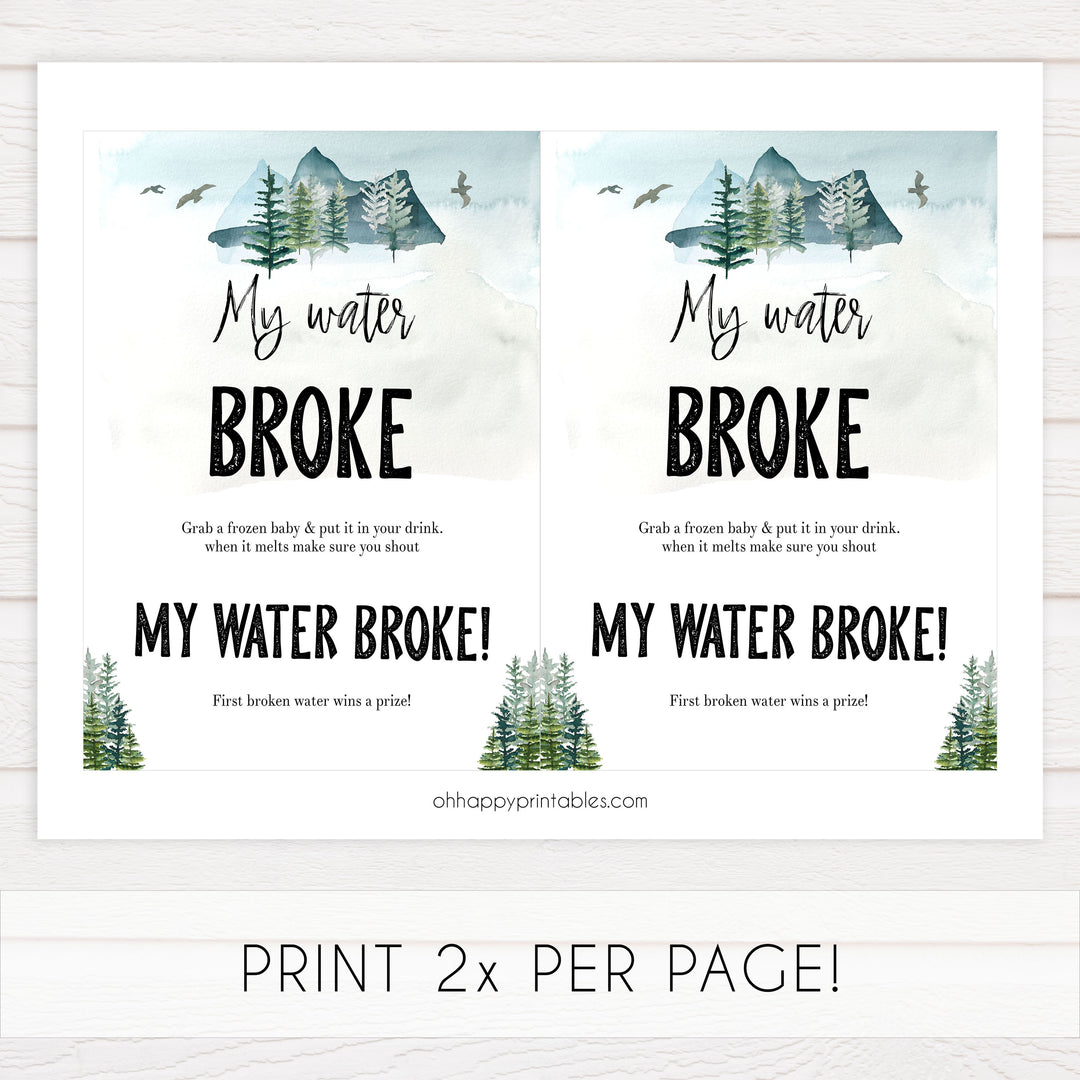 my waters broke game, Printable baby shower games, adventure awaits baby games, baby shower games, fun baby shower ideas, top baby shower ideas, adventure awaits baby shower, baby shower games, fun adventure baby shower ideas