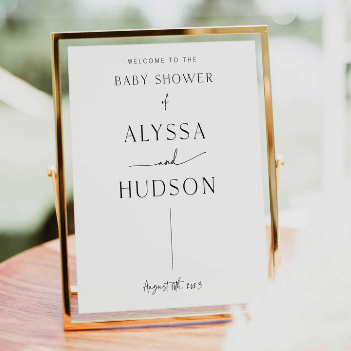 editable baby shower welcome signs, printable baby shower decor, simple baby shower welcome sign, printable baby decor, baby welcome sign