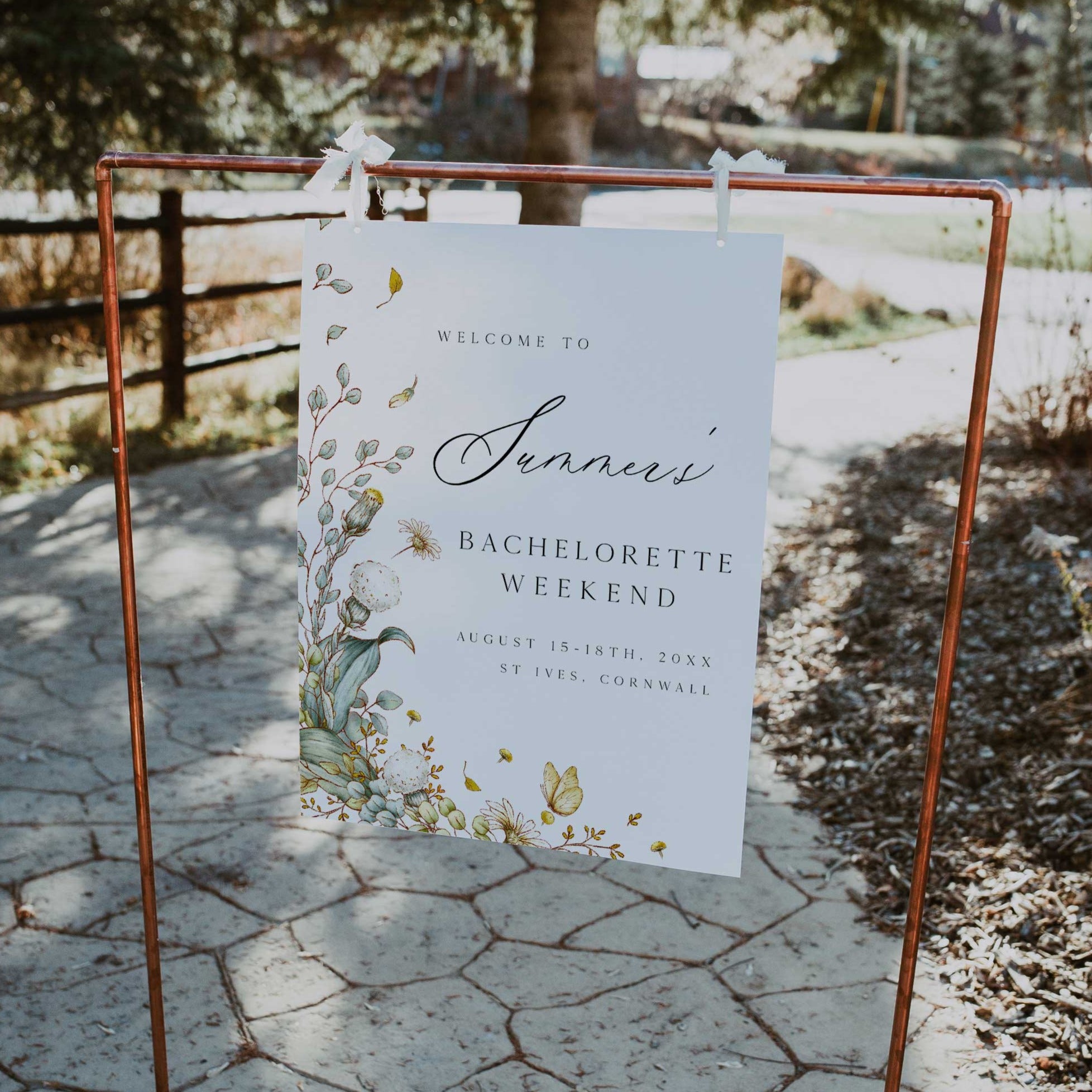 editable whimsical floral bridal shower welcome signs that come in 6 popular signs. Gorgeous summer floral bridal shower welcome signs for your bridal shower