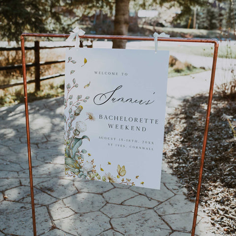 editable whimsical floral bridal shower welcome signs that come in 6 popular signs. Gorgeous summer floral bridal shower welcome signs for your bridal shower